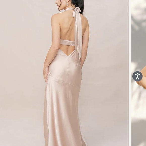 Revelry Bridesmaid satin gown - Picture 8 of 9